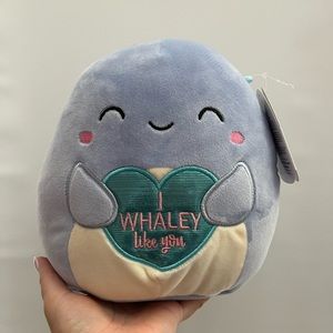 Samir the Whale - Valentines Edition - Squishmallow - BNWT